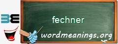 WordMeaning blackboard for fechner
